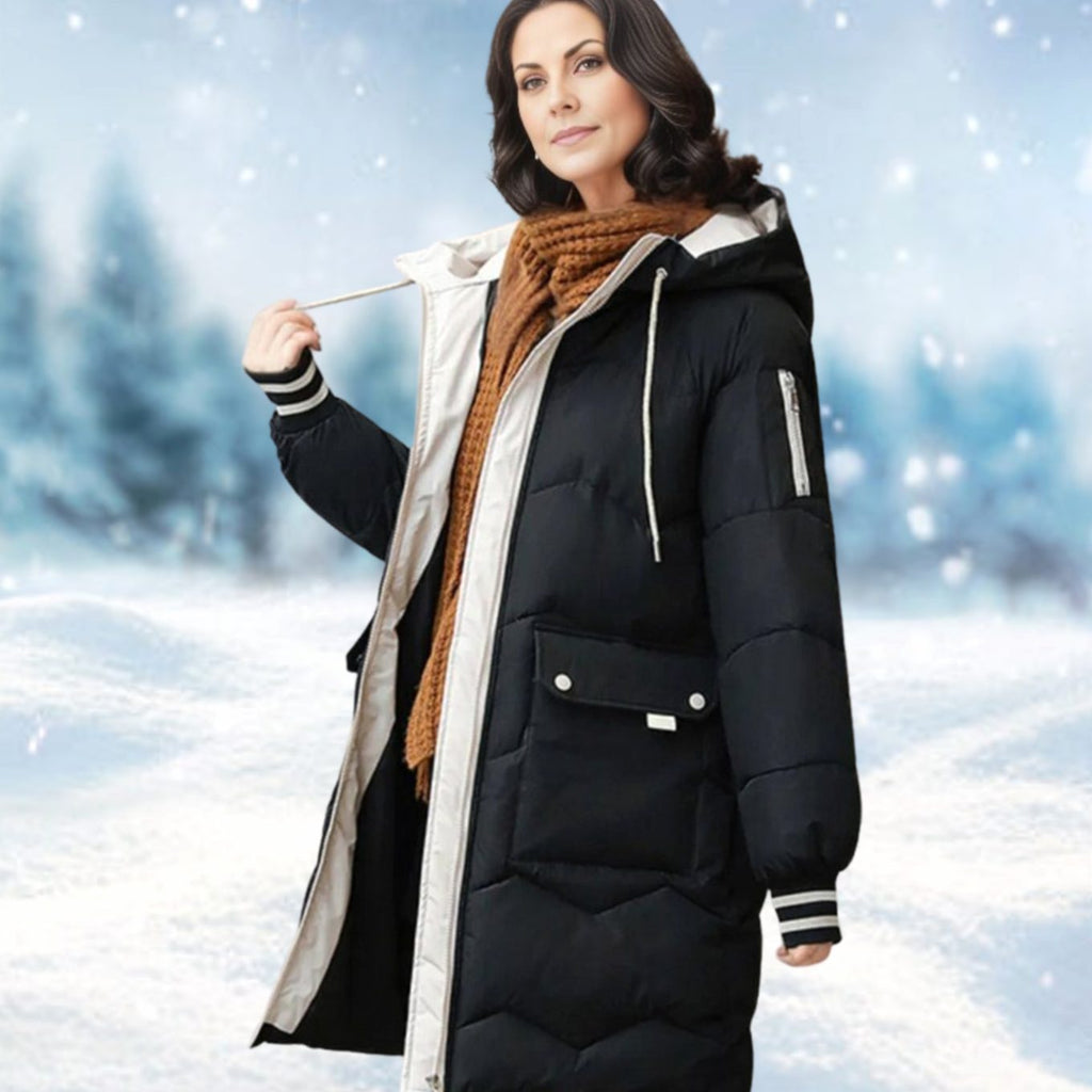 Ava | Women's Insulated Hooded Mid-Length Puffer Winter Coat 0