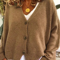 Stella | Women's Cosy V-Neck Button-Front Cardigan for Autumn