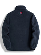 Product photo of the navy zip closure fleece jacket for outdoor weekends