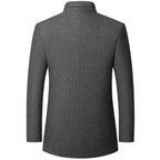 Overcoat pocket and sleeve detail close-up