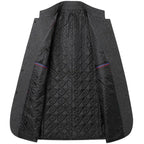 Mens overcoat styled with jeans for a smart-casual look