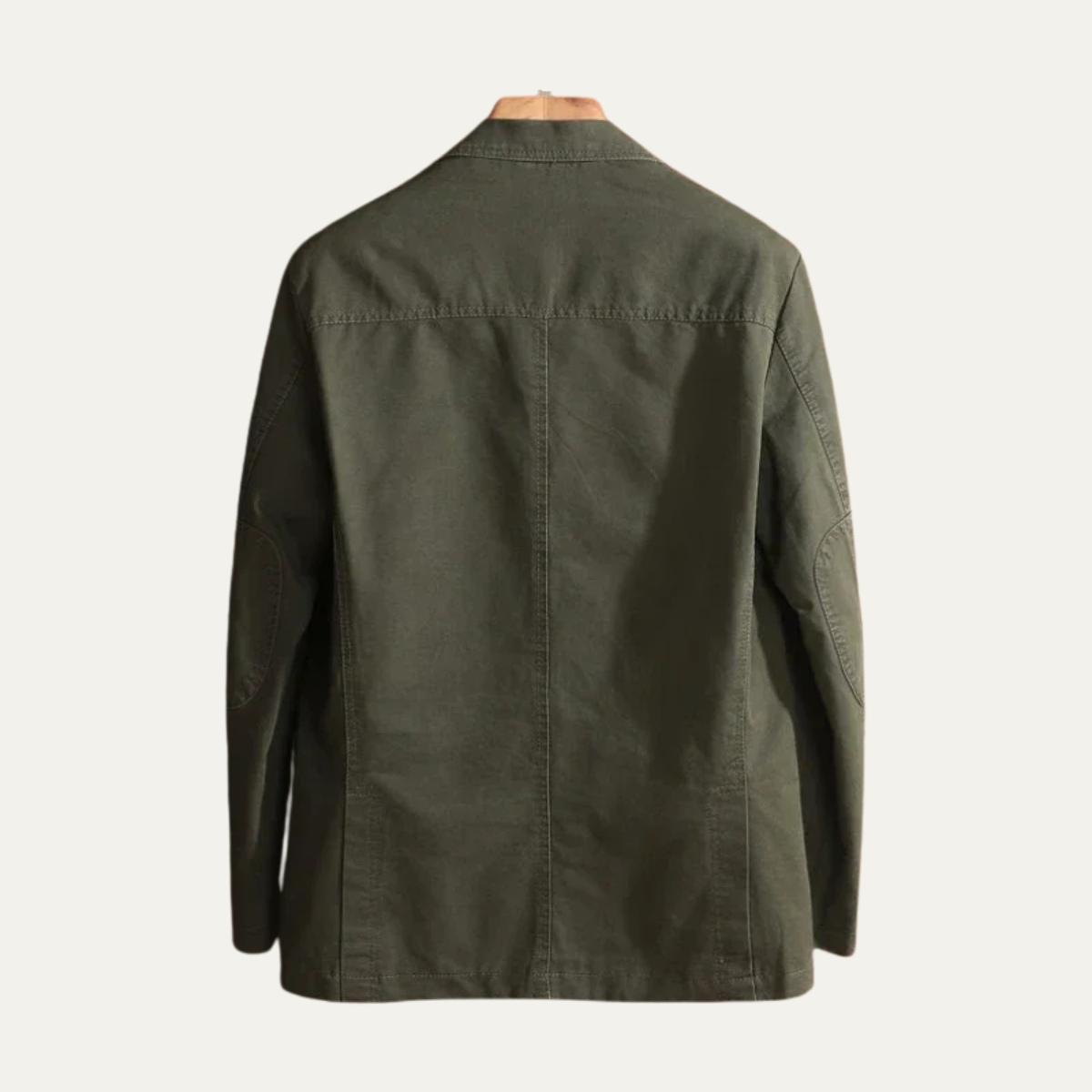 Men's relaxed fit cotton blazer with patch pockets
