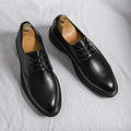 men's matte black patent lace-up derby shoes for formal occasions