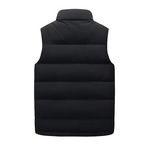 Army Green quilted padded gilet with front pockets for layering