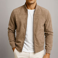 Henry | Men's Suede Transitional Jacket with Structured Shoulders