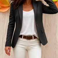 Courtney | Women's Fitted Single-Button Tailored Office Blazer